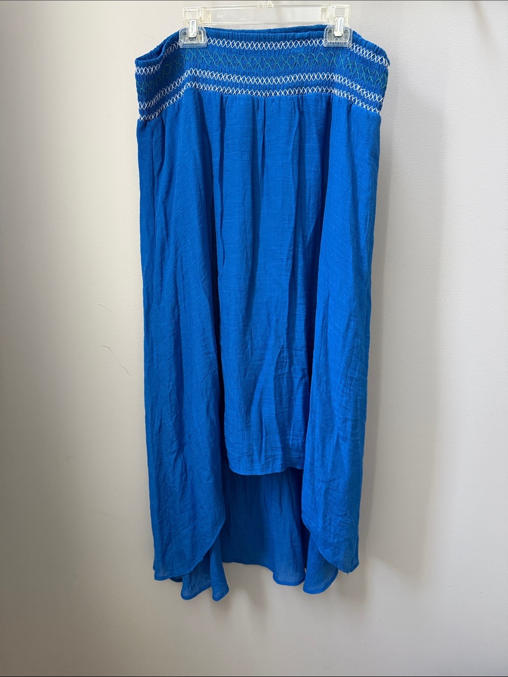 Zac & Rachel Royal Blue Smocked Midi Skirt
